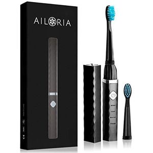 Ailoria Flash Travel Adult Sonic toothbrush Black - Ailoria Flash Travel, Adult, Sonic toothbrush, 40000 movements per minute, Daily care, Deep clean, Massage, Whitening, Black, 4 x 30 sec