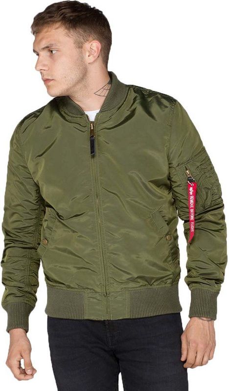 ALPHA INDUSTRIES - Ma- Tt Bomber - Donkergroen - Heren