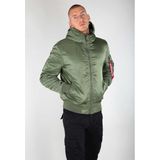 Alpha Industries - Bomberjack MA-1 Hooded - Groen - Nylon