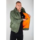 Alpha Industries - Bomberjack MA-1 Hooded - Groen - Nylon
