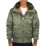 Alpha Industries - Bomberjack MA-1 Hooded - Groen - Nylon