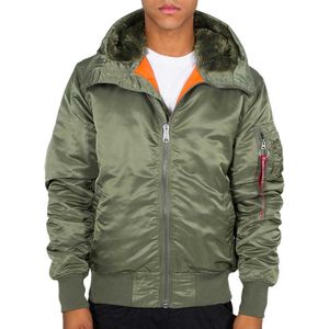 Alpha Industries - Bomberjack MA-1 Hooded - Groen - Nylon