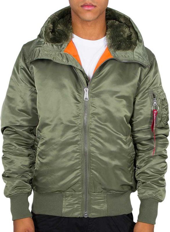 Alpha Industries - Bomberjack MA-1 Hooded - Groen - Nylon