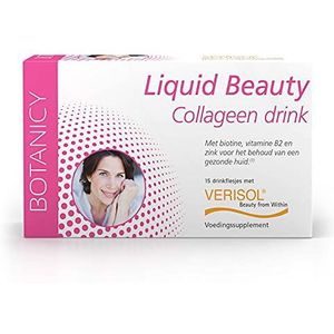 LIQUID BEAUTY Drink collageen, met Verisol, drinkbare schoonheid, met collageenpeptiden, voor een mooie en jong uitziende huid (15 drinkampullen)