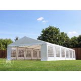 Toolport Partytent 6x12 m, PVC 700, grijs wit