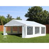 Partytent Feesttent 6x6 M Tuinpaviljoen -tent PVC 700 N In Wit Waterdicht