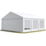 Partytent Feesttent 6x6 M Tuinpaviljoen -tent PVC 700 N In Wit Waterdicht