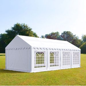 Partytent feesttent 3x9 m tuinpaviljoen -tent PVC 700 N in wit waterdicht