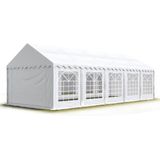 Partytent feesttent 3x10 m tuinpaviljoen -tent PVC 700 N in wit waterdicht