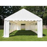 Partytent feesttent 4x8 m tuinpaviljoen -tent PVC 700 N in wit waterdicht