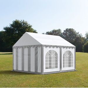 Toolport Partytent 4x4 m, PVC 750, met Grondframe,