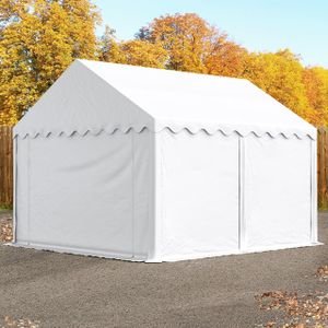TOOLPORT Opslagtent 4x4 m met ritssluitingen -