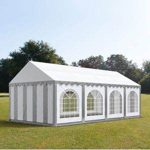 Toolport Partytent 4x8 m, PVC 750, met Grondframe,