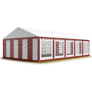 Partytent 5x10m PVC 700 rood waterdicht Feesttent