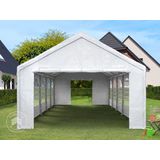 Hoogwaardige Partytent 4x8 m van PE 450 N zeil tuintent feesttent waterdicht in Wit