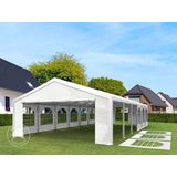 Hoogwaardige Partytent 4x8 m van PE 450 N zeil tuintent feesttent waterdicht in Wit