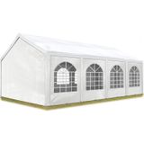 Hoogwaardige Partytent 4x8 m van PE 450 N zeil tuintent feesttent waterdicht in Wit
