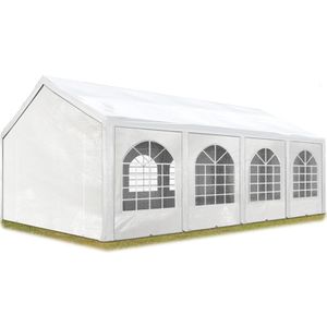 Hoogwaardige Partytent 4x8 m van PE 450 N zeil tuintent feesttent waterdicht in Wit