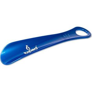 biped schoenlepel van kunststof 18 cm – compacte reisschoenlepel met ergonomische vorm – ideaal voor kinderen en volwassenen – licht en duurzaam z1560(metallic blauw)