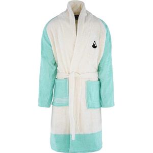 Badjas - Unisex - Wave Hawaii - Quatro - Katoen - Maat M - 100% katoen gecertificeerd volgens Oeko Tex Standard 100, vrij van schadelijke stoffen