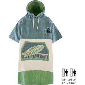 Katoenen fluwelen poncho Wave Hawaii
