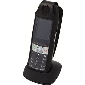 Gigaset Leren tas met stevige stalen riemclip voor de R650H / R630H / E630H