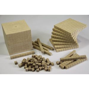MAB Materiaal STARTER SET NATUREL RE-WOOD Ook Voor Thuisonderwijs