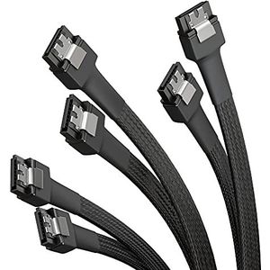 KabelDirekt – 3 x 7-pin SATA 3 datakabel 6 Gbit/s 60 cm