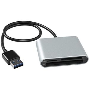 KabelDirekt – USB 3.0 geheugenkaartlezer (kaartlezer, kaartlezer, nieuwe versie, SDXC, SDHC, SD, MMC, MMCplus, microSDXC, microSDHC, microSD, CF type I) PRO Series