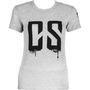 CAPITAL SPORTS Beforce Sportswear trainingst-shirt XS dames vrijetijdssportshirt ronde hals (korte mouw, gemêleerd, voor dames, maat: XS) grijs