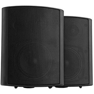 Pronomic USP-660 BK HiFi Wandlautsprekerset - 2-weg luidsprekers in set - Ideaal voor horeca en terras - inclusief wandbeugel voor bevestiging - 240W vermogen - zwart
