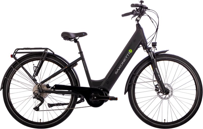SAXONETTE Premium Sport E-Bike 10 Gang Kettenschaltung Mittelmotor Scheibenbrems...