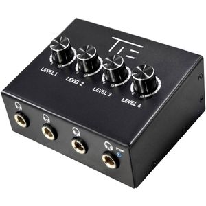 Tie Studio - 4 Kanal Koptelefoonversterker - Zwart - Robuust Ontwerp