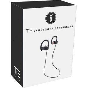 TIE Audio Bluetooth Hoofdtelefoon - Sport Wireless - iPhone/Samsung - Zwart/Rood