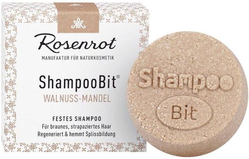 Rosenrot - Solid Shampoo - Walnoot Amandel - Biologisch - Voor Bruin Haar