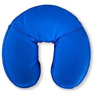 Zen Premium Face Pillow - Hoofdsteunkussen voor massagetafels, hoofdsteunkussen voor cosmetische tafels, therapie- en behandeltafels, gemaakt van zacht schuim met PU-kunstlederen bekleding, kleur koningsblauw