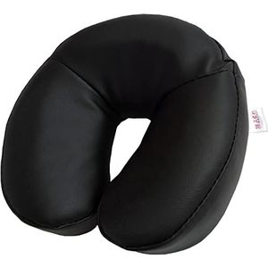 ZEN – Premium gezichtssteunkussen voor massagetafels – Hoofdkussen van zacht schuim met kunstleren bekleding – Hoofdeindkussen voor schoonheids therapie- en behandeltafels – Massageaccessoire Zwart