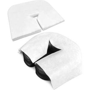 ZEN 1000x wegwerphoofdsteunkussens voor massagetafels - neusspleet doekjes - massage accessoires - gezichtsbeschermer voor beauty tafels - 41x31 cm