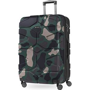 HAUPTSTADTKOFFER X-Kölln harde schaal voor handbagage, Camouflage, Grote koffer