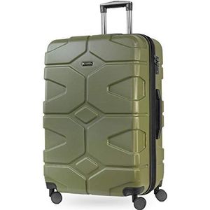 HAUPTSTADTKOFFER X-Kölln - handbagage harde schaal, olijfgroen, 76 cm, Grote koffer