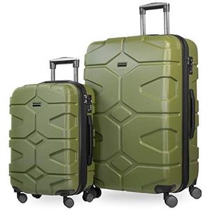 HAUPTSTADTKOFFER X-Kölln - handbagage harde schaal, olijfgroen, Set, kofferset