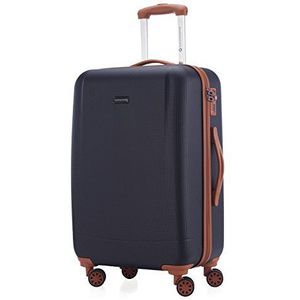 Hoofdkoffer - badkuip - koffer handbagage harde schaal koffer trolley rolkoffer reiskoffer, donkerblauw (blauw) - 82771012