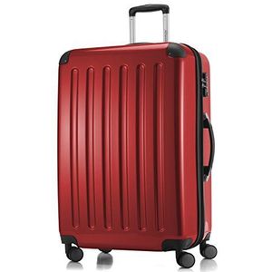 HAUPTSTADTKOFFER - Alex - harde koffer met 4 dubbele wielen, trolleykoffer, uitbreidbare reiskoffer, TSA, 75 cm, 119 liter, rood