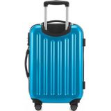 HAUPTSTADTKOFFER - Alex - 4 dubbele wielen handbagage hardshell uitbreidbare koffer 55 cm trolley, TSA, blauw