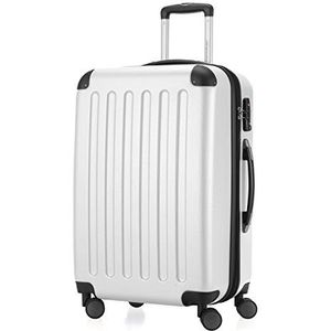 HAUPTSTADTKOFFER - SPREE - Harde koffer, trolleykoffer, uitbreidbare reiskoffer, TSA, 4 wielen, 65 cm, 74 liter, wit