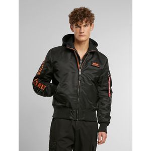 ALPHA INDUSTRIES - MA-1 D-Tec SE - Bomberjack - Zwart - 100% Nylon