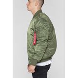 Alpha Industries MA-1 VF 59 lang bomberjack voor heren Sage-Green