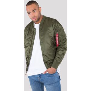 ALPHA INDUSTRIES - MA-1 VF 59 Long Bomber Jas - Groen - 100% Nylon