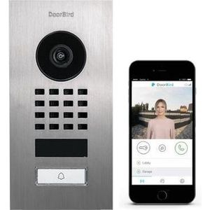 Doorbird D1101V Video Deurbel - Inbouw - Full HD