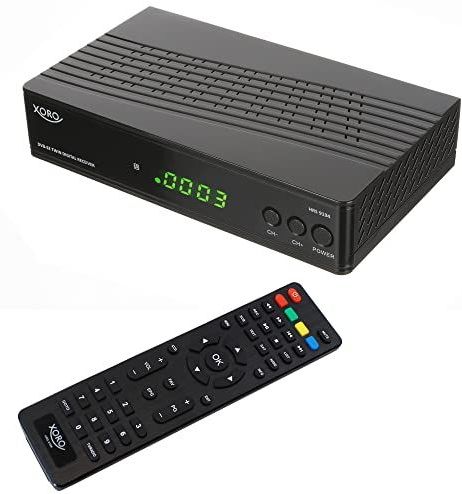XORO HRS 9194 DVB-S2 satellietontvanger FullHD PVR Ready 2 gelijktijdige opnames, Timeshift, EPG, USB 2.0 mediaspeler, 12 poorten